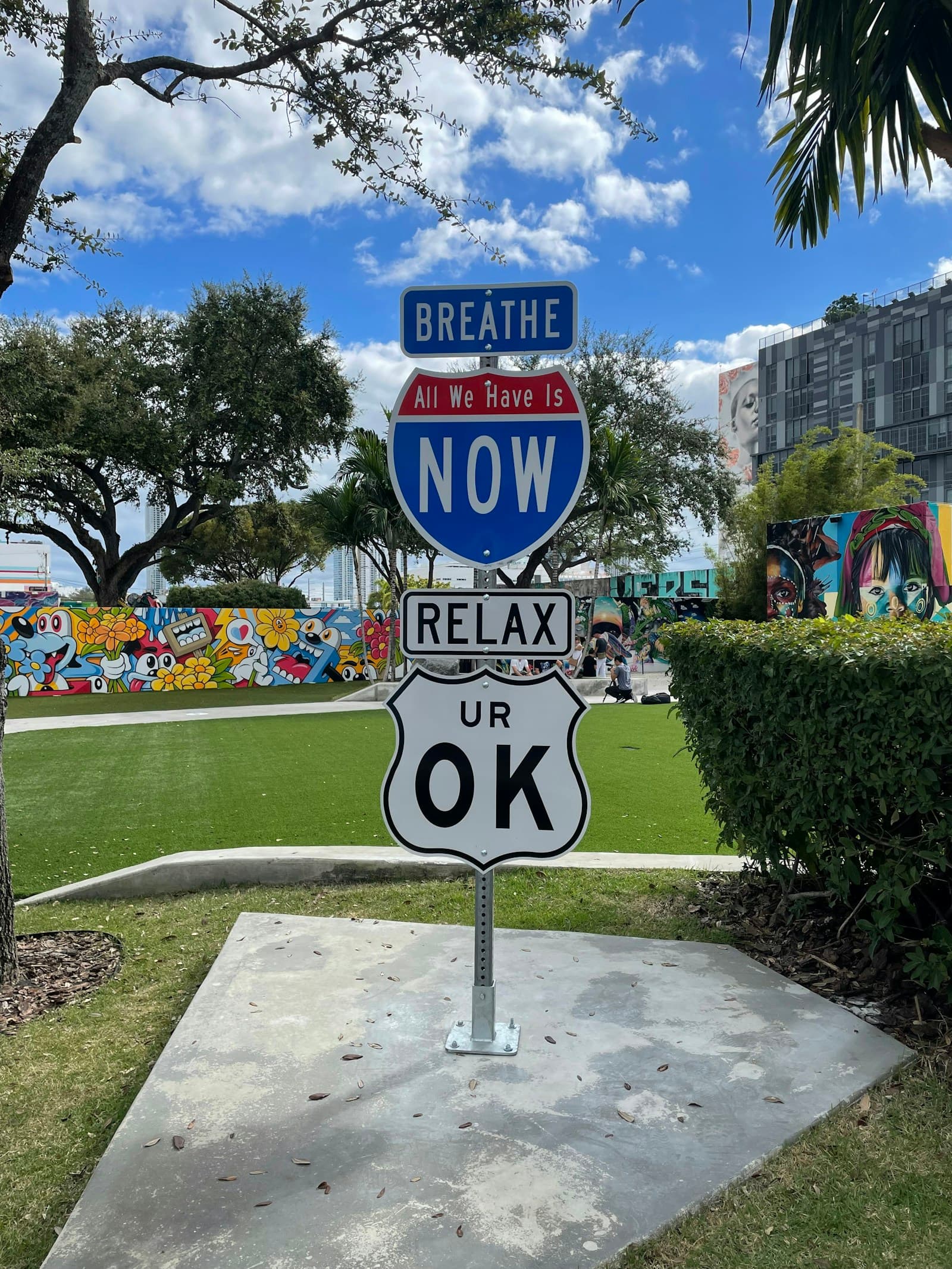 Breathe street sign, Wynwood