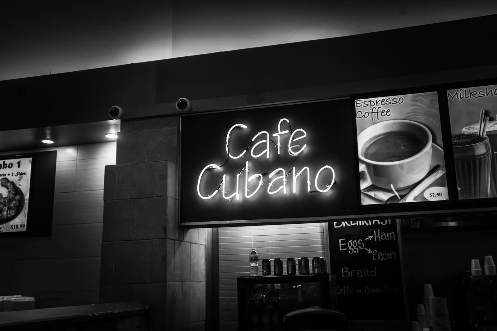 Neon Café Cubano sign, Little Havana